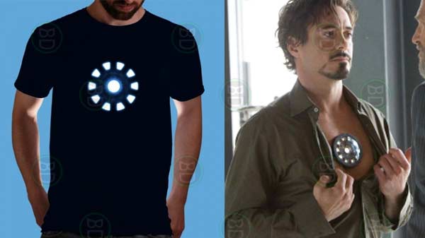 T-shirt con reattore di Iron-Man
